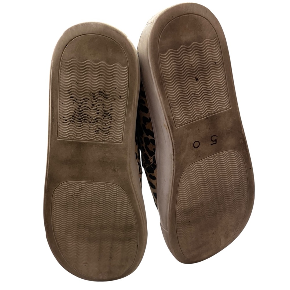 Steve Madden Safary Slip-On Sneakers Leopard Print Tan 6M - Picture 4 of 7